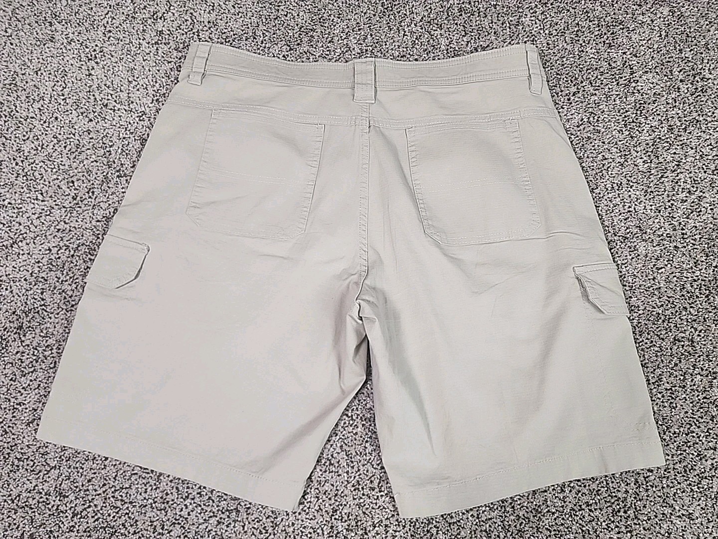 Copper and Oak Men Cargo Shorts 36 Ripstop Security Pocket Flex Stretch