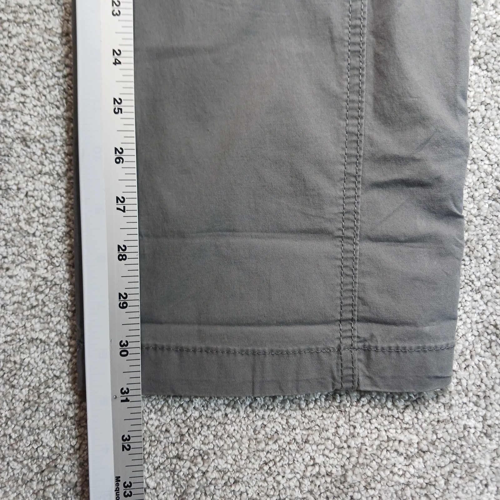 Natural Reflections Pants Womens 8 Gray Honeycreek Cargo Stretch Drawstring