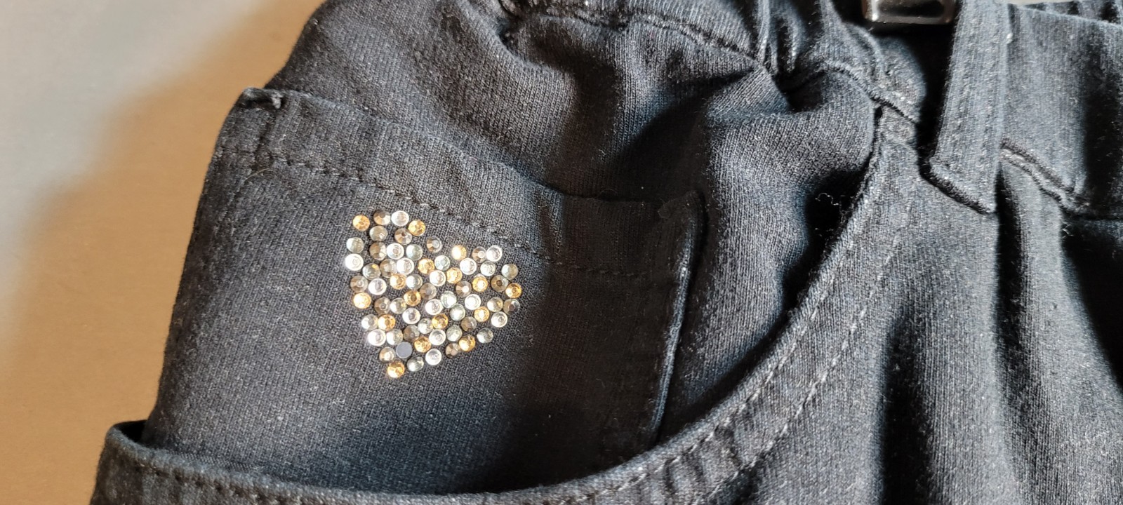 Dream Jeannes by Quacker Factory Pants Women’s Size 2X Short Black Rhinestone