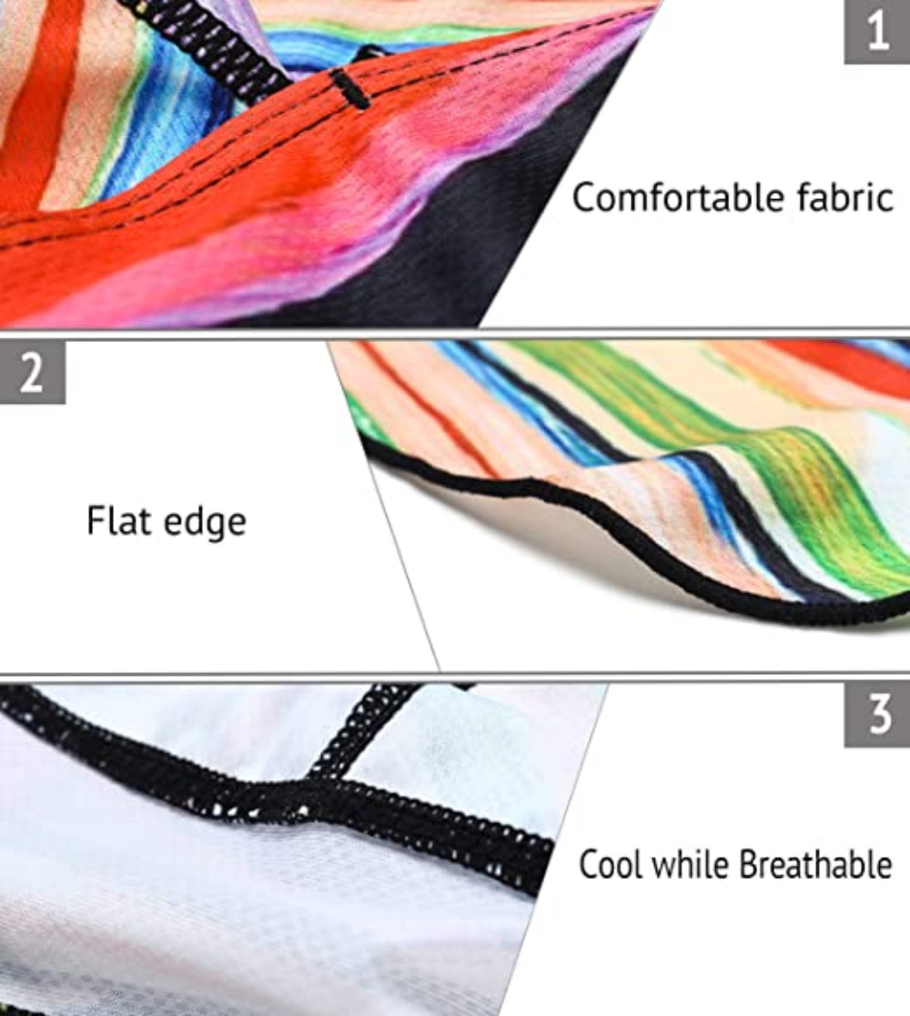 2 Pack Cooling Helmet Liner Do Dew Rag Skull Cap Beanie Bandana Head Wrap Hat US