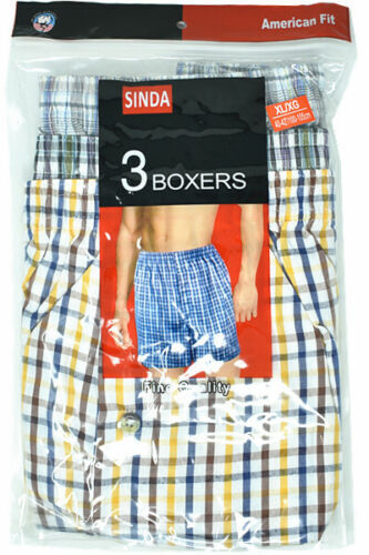 3-12 Pcs For Mens Boxer Shorts Underwear Trunk Plaid Classic Cotton Size M-2XL