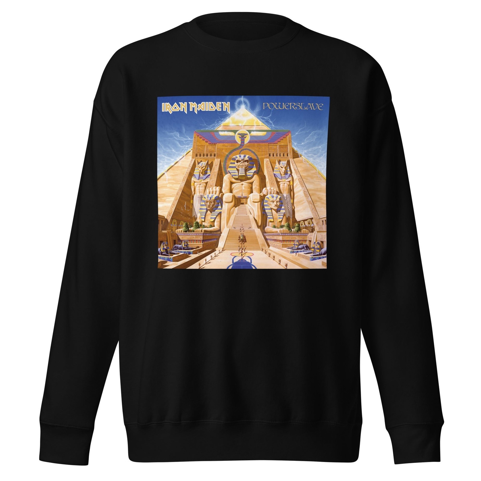 MerchMoment Iron Maiden – Powerslave Sweatshirt Sweatshirt Black New