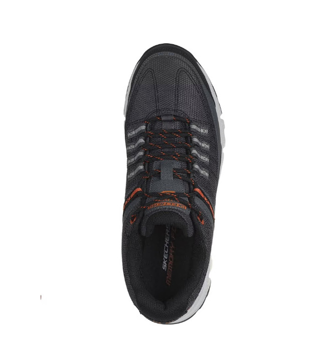 Skechers Men Memory Foam Summits AT Upper Draft Outdoor Lace-Up Sneaker Charcoal