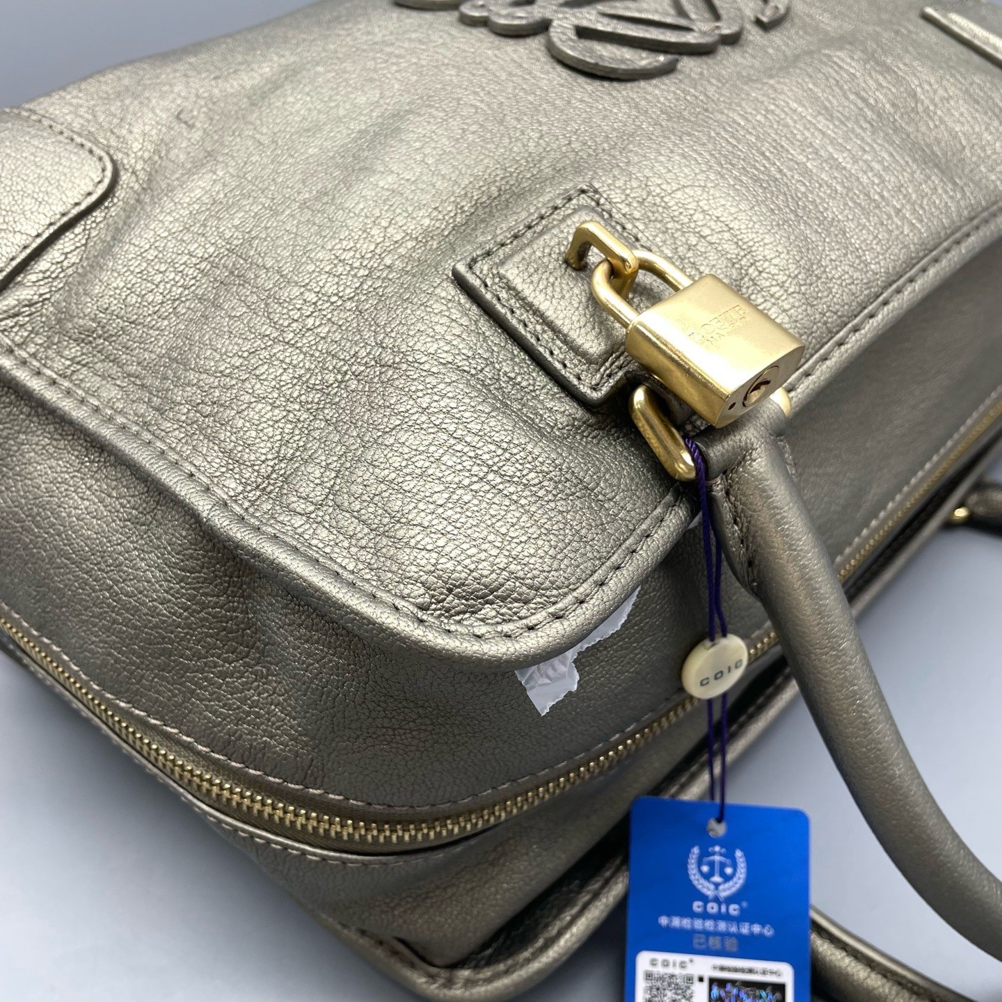 Loewe Pre-Owned Authentic Satchel 35*21*14cm Metal Free Tracked Shipping