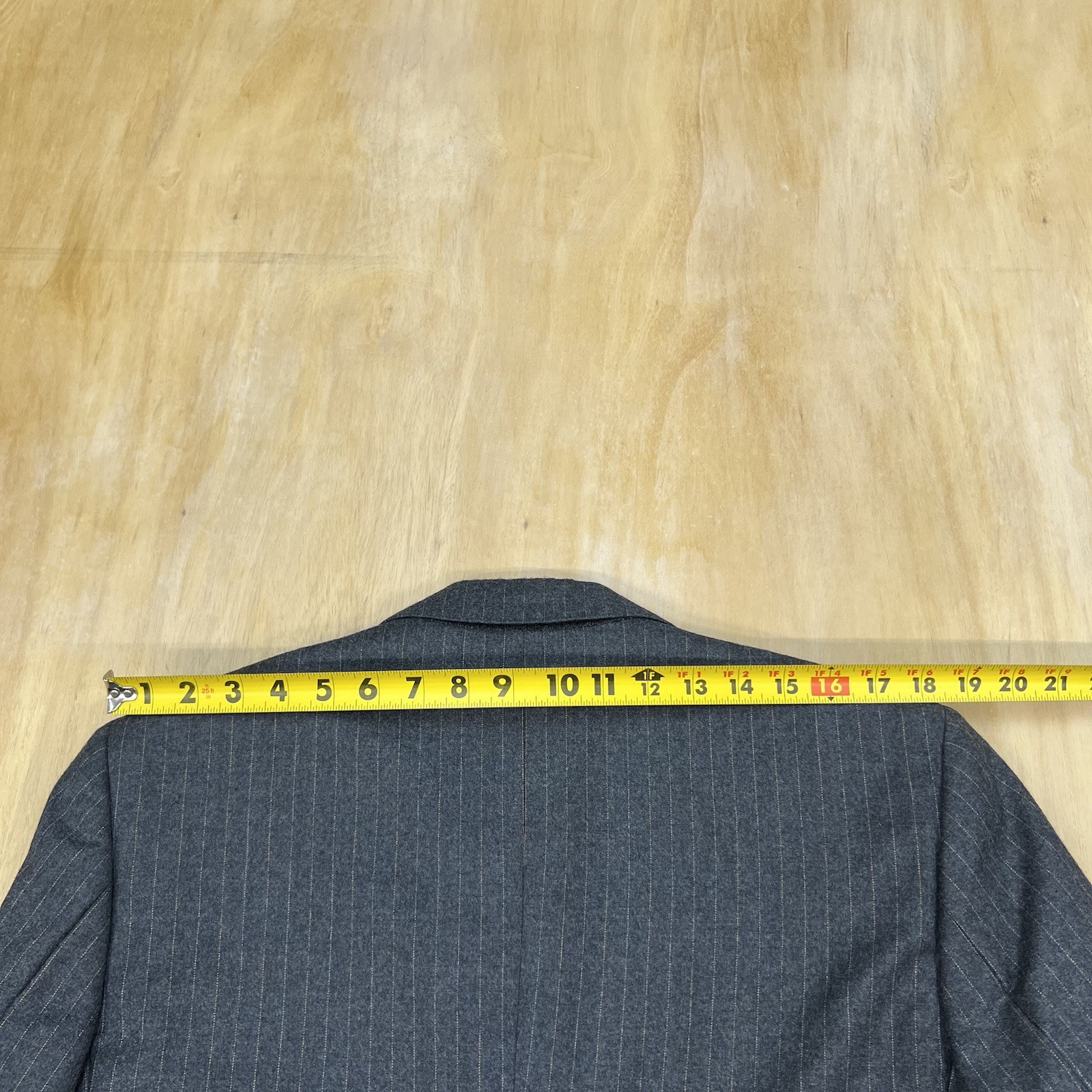 Custom Ermenegildo Zegna Suit 40S Short Cuffed Pleated 32×30 Gray/Orange Flannel