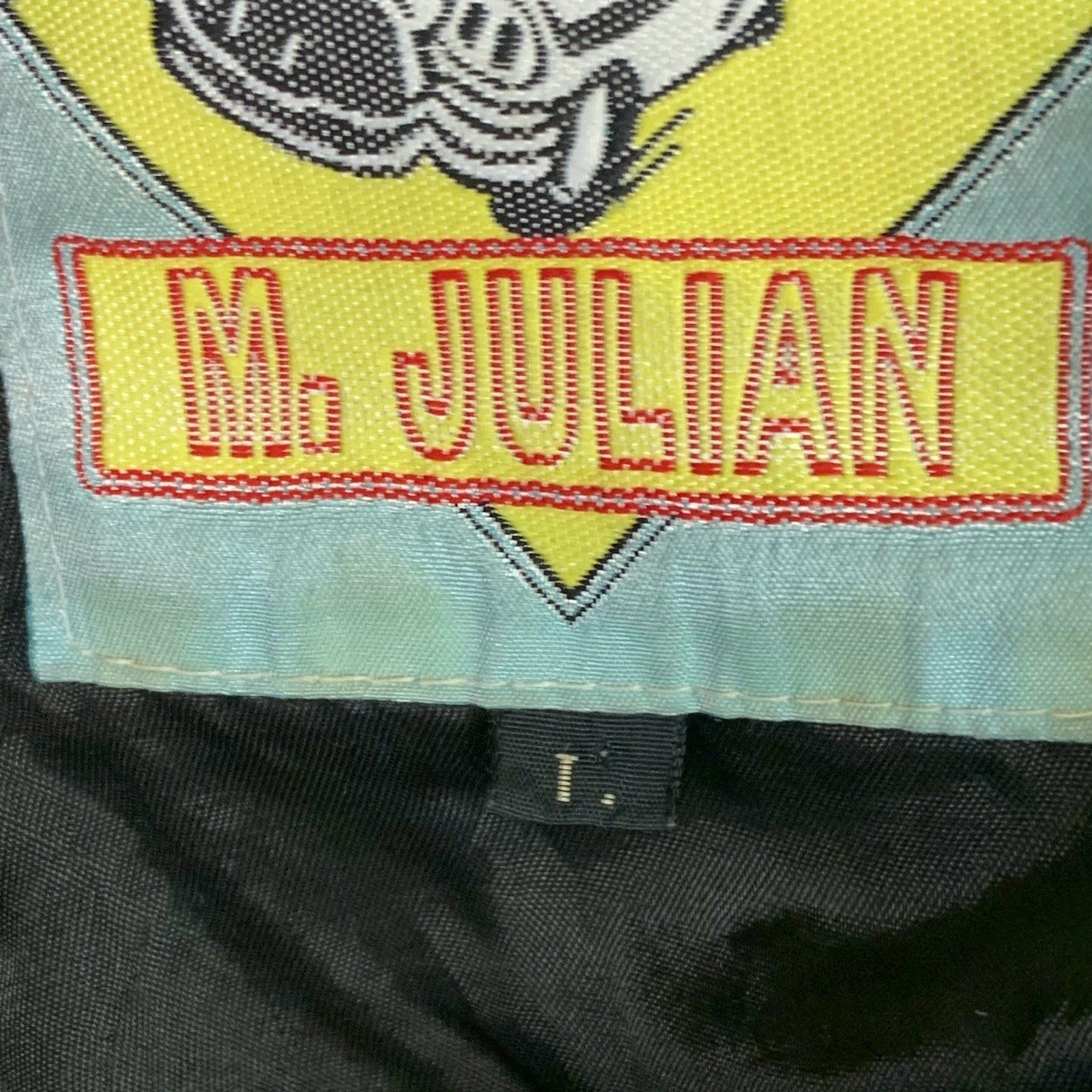 Vintage M.Julian Distressed Leather Motorcycle Jacket Moto Biker Style Size L