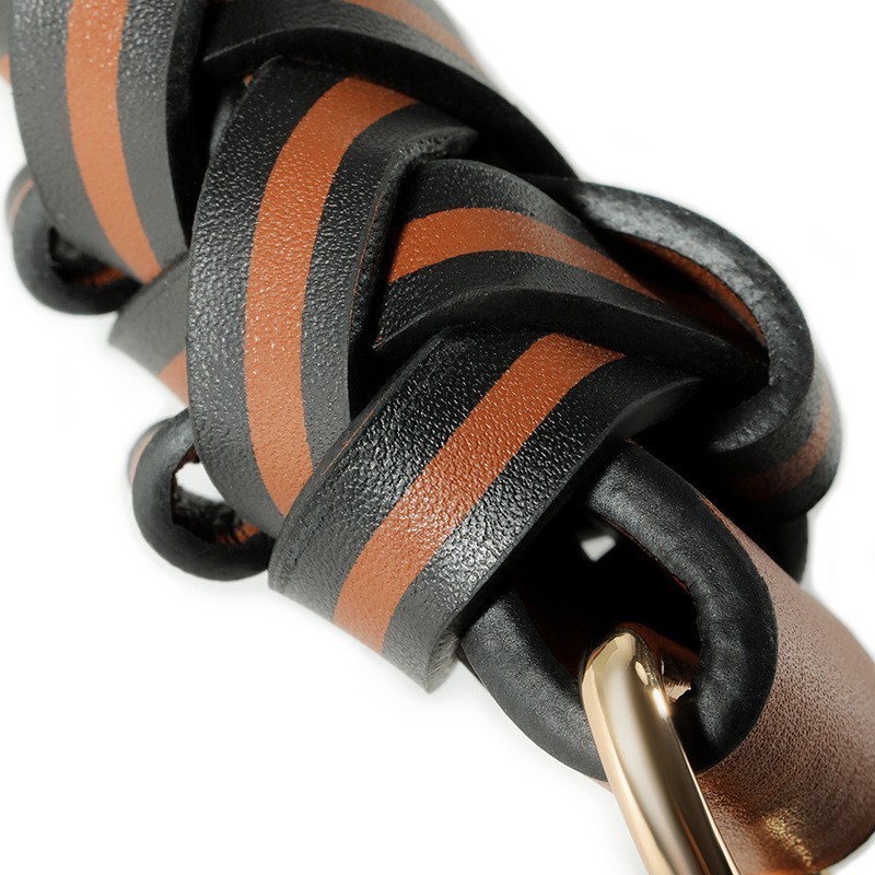 Genuine Leather Braided Handle Strap Purse Handbag Weaving Replacement Strap