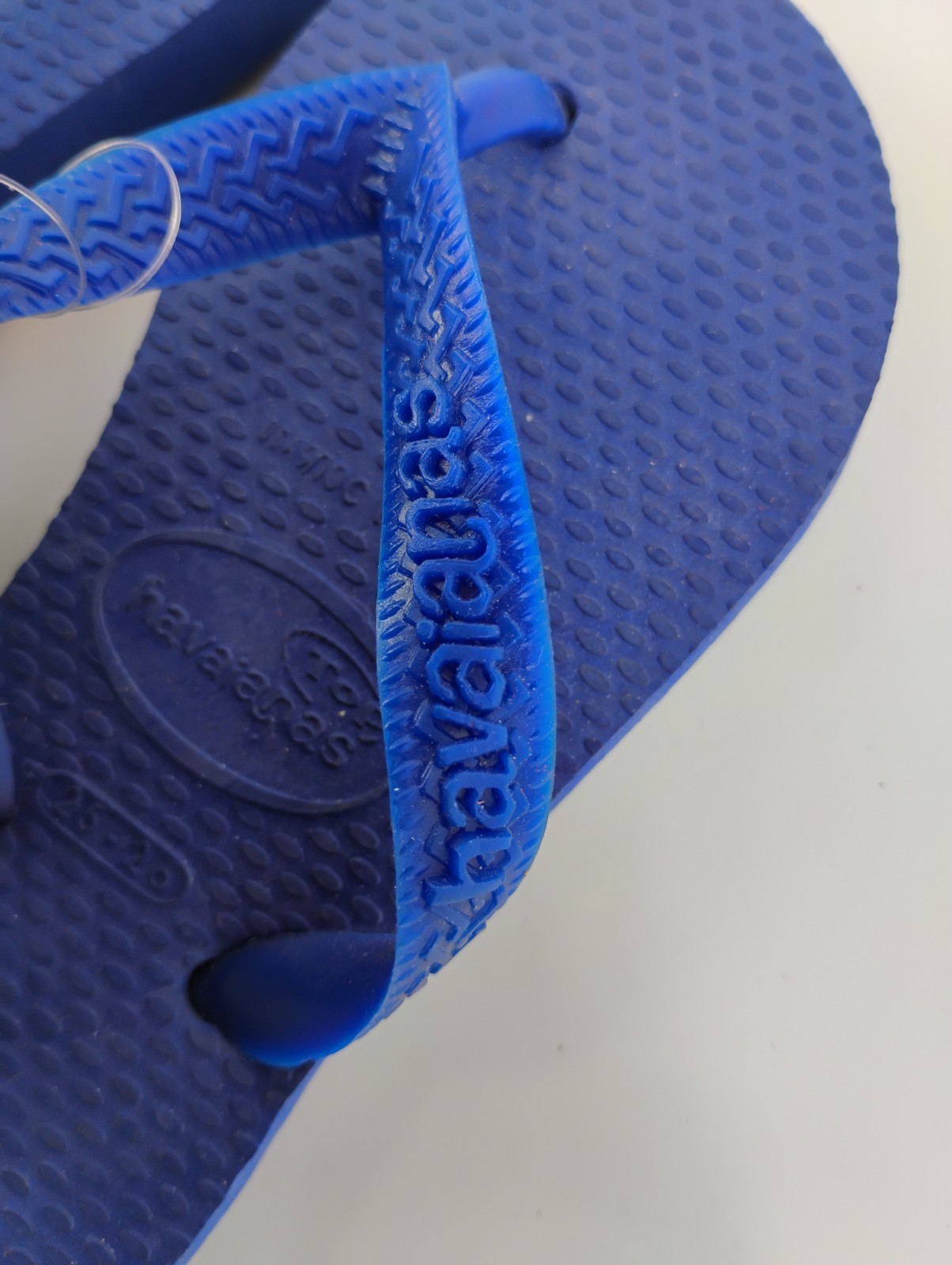 NEW Havaianas Marine Blue Thong Flip Flops, Size 9/10C (25-26) Unisex