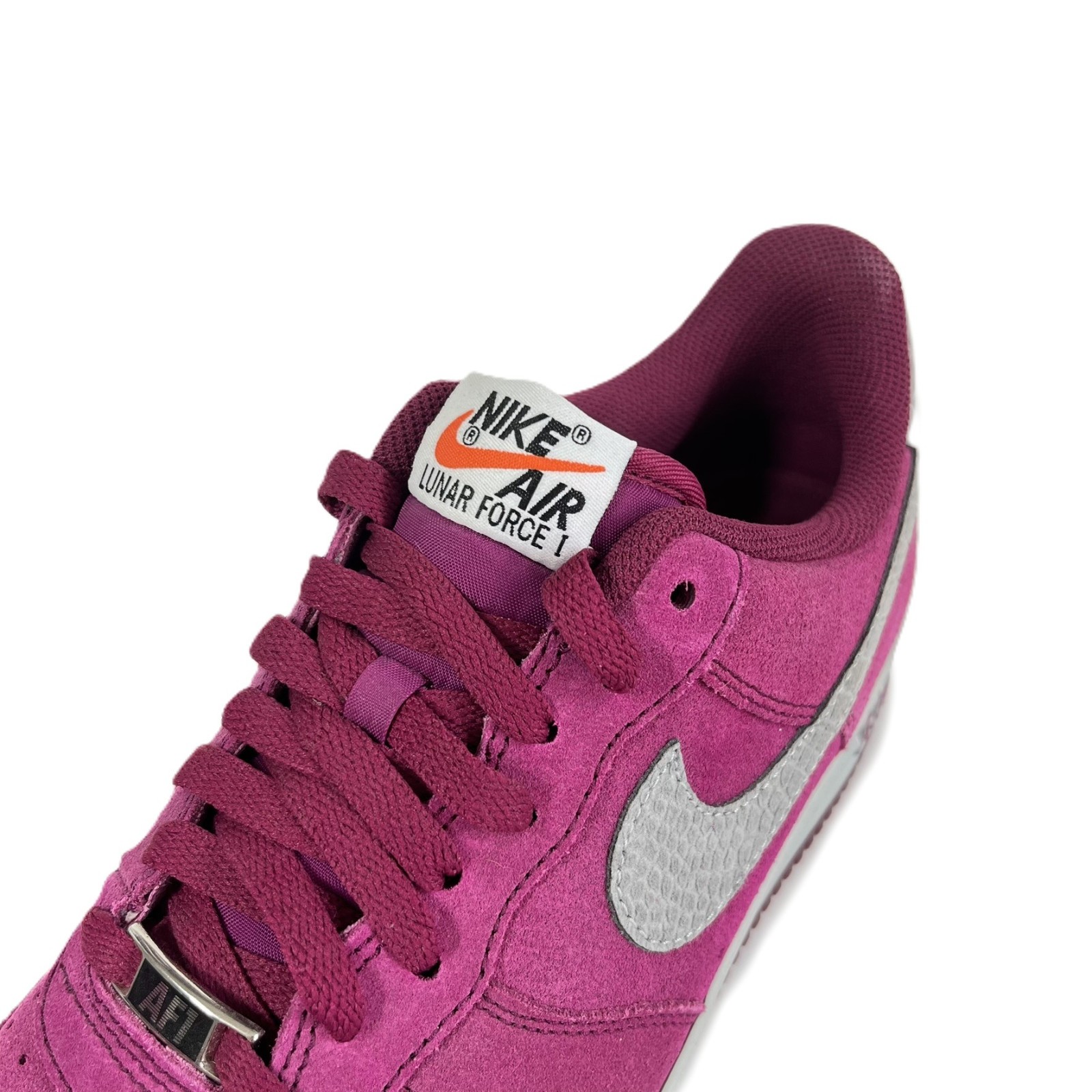 Nike Air Lunar Force 1 Reflect Raspberry Suede Sneaker | 616774-600 | US M 9