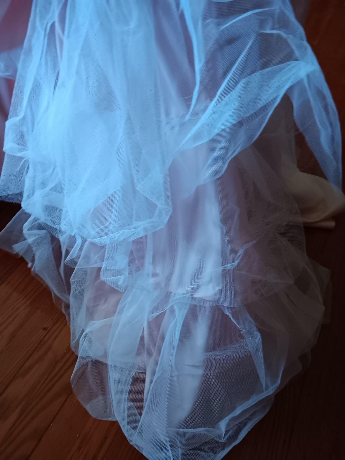 Forever Yours Blush Pink Spaghetti Straps Ball Gown size 12