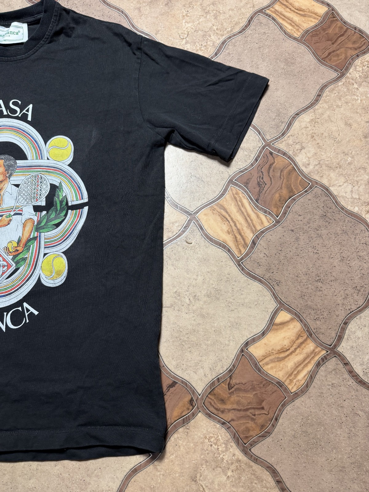 Casablanca Tennis Club Men’s Luxury Big Logo T-Shirt Size S