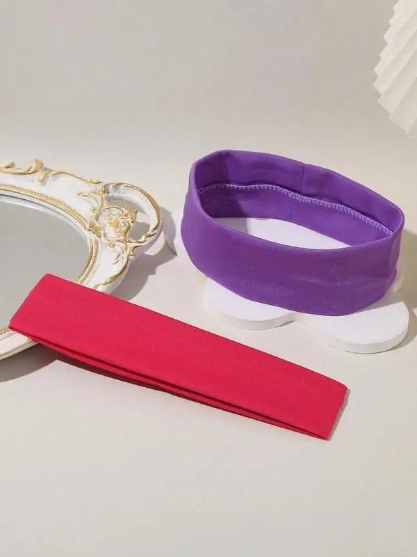 18PCS Sports Headbands Women Men Non Slip Sweatband Yoga Running Gym Band