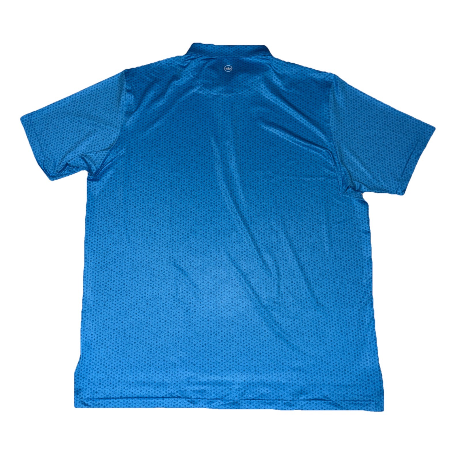 Peter Millar Crown Summer Comfort Performance All Over Logo Polo Shirt Large