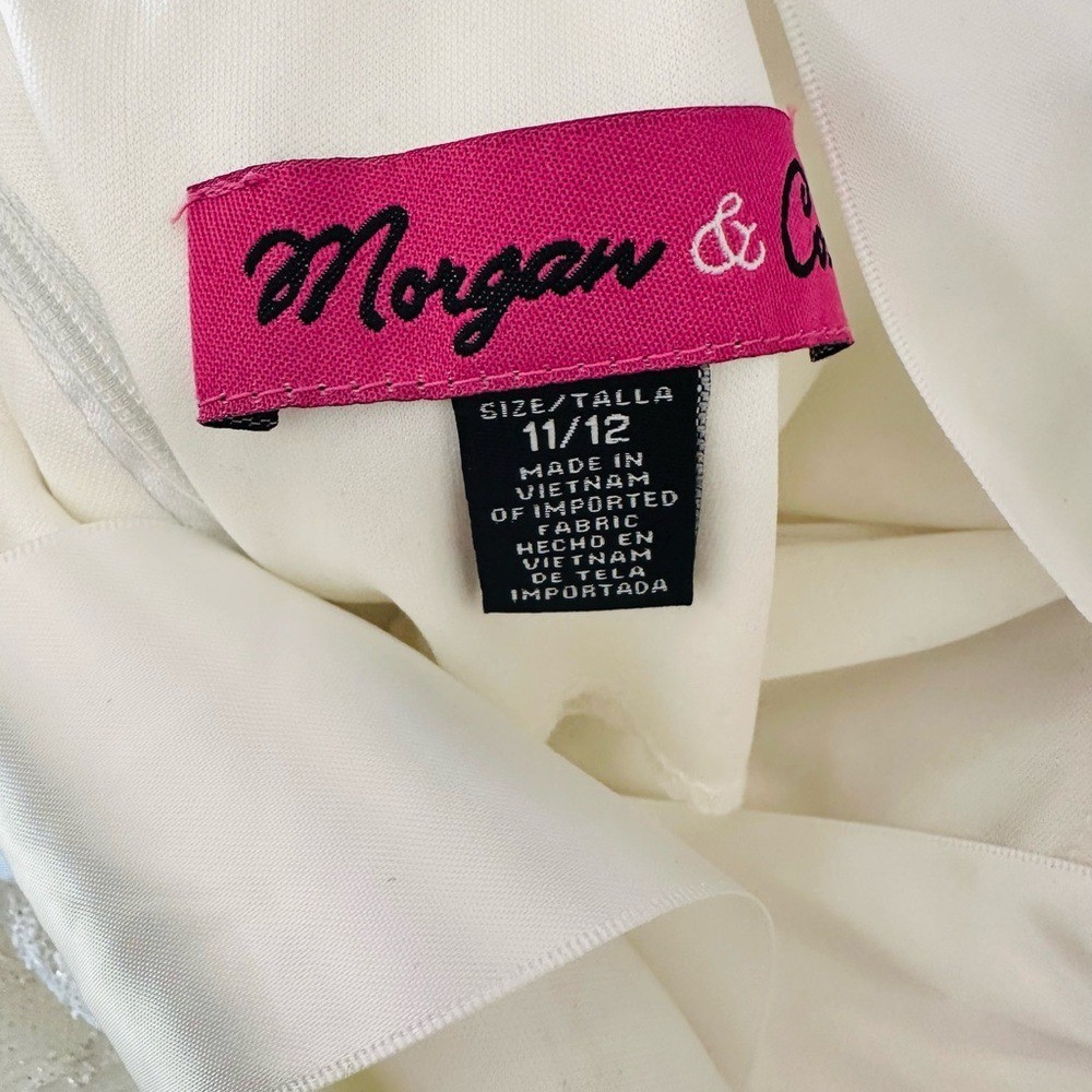Bridalcore Romantic Lace Bodycon Mini Dress | Morgan & Co | Size 11/12