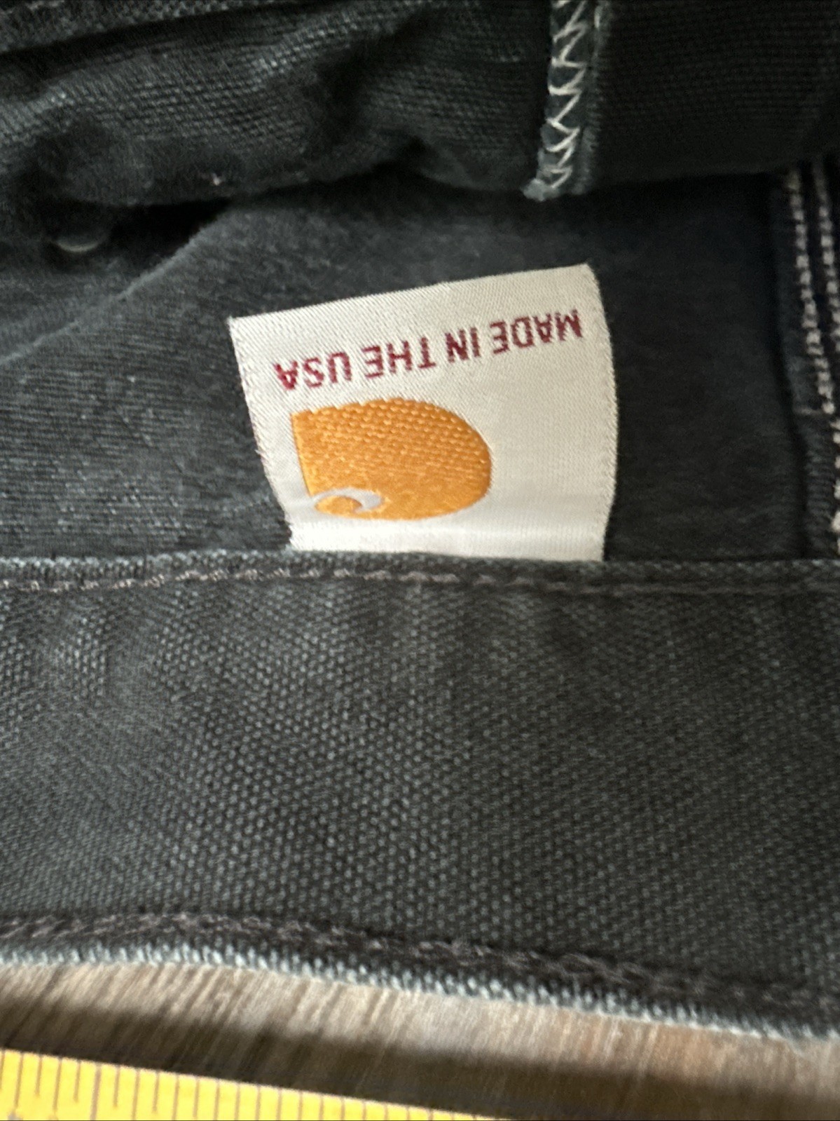 Carhartt B01 Black Double Knee Work Pants Mens Size 42/30 USA Workwear Denim