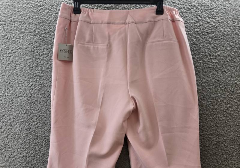 KASPER Plus Size Straight-Leg Pants Women’s 16W Tutu Pink Zip/Hook & Bar Closure