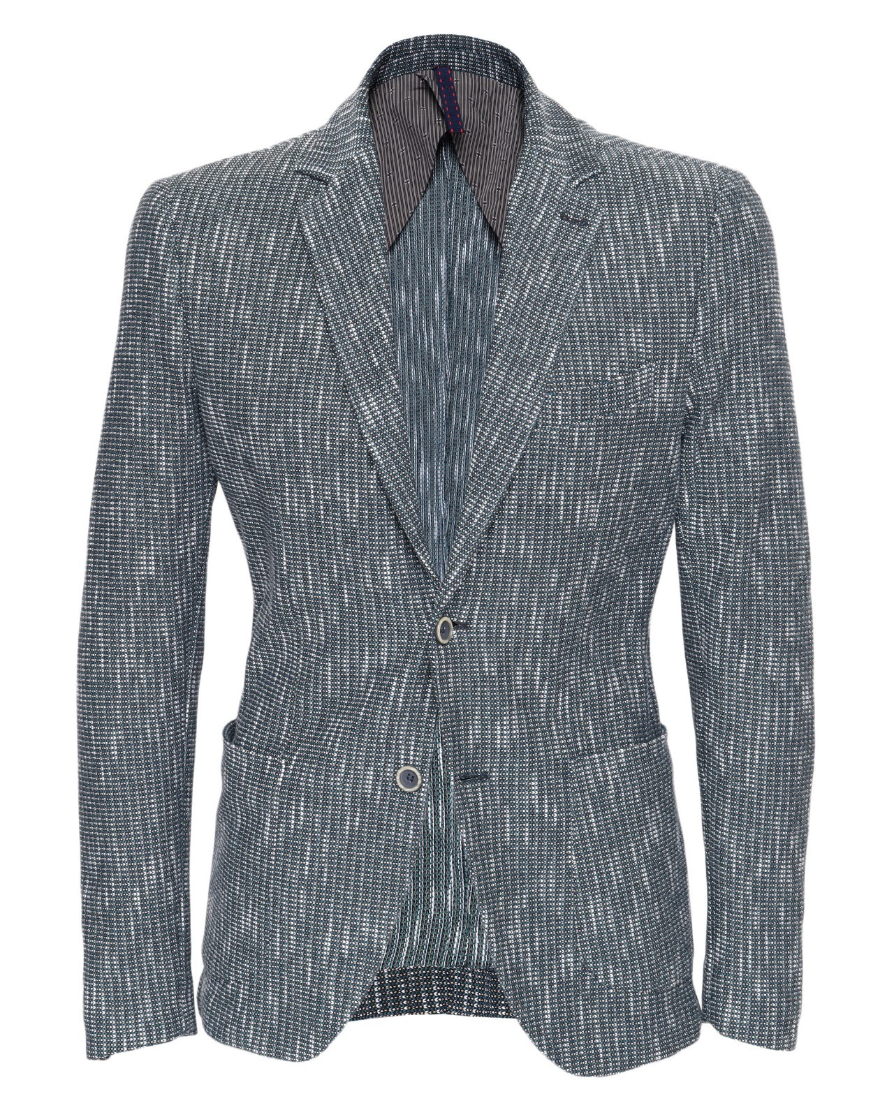NWT EZZELINO SPORT COAT blazer jacket green cotton linen luxury Italy 50