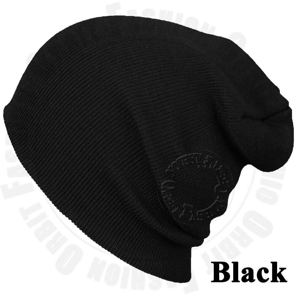 Cuffed Beanie Plain Knit Hat Winter Solid Cap Slouchy Skull Ski Warm Men Woman