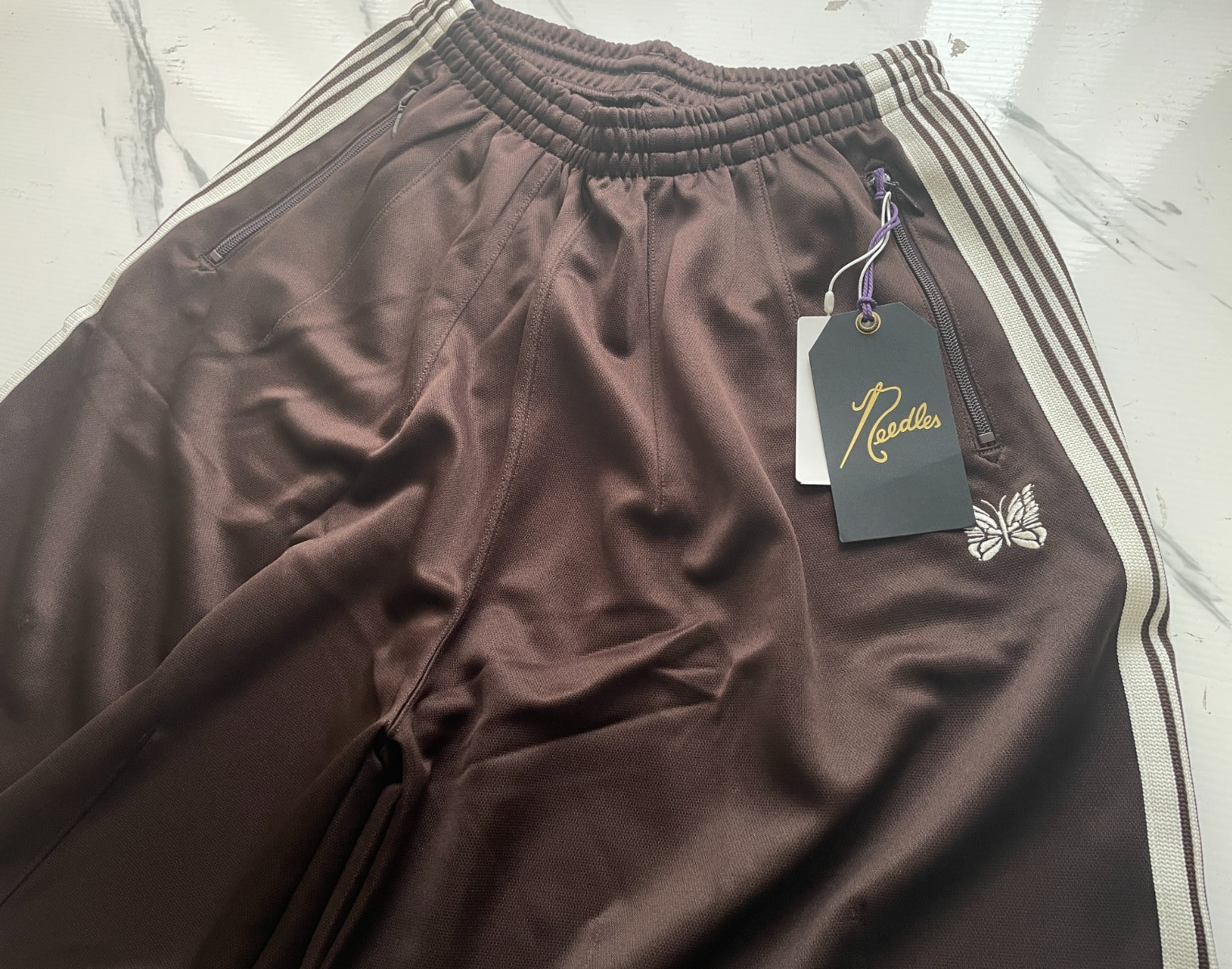 Needles Studious exclusive H.D. track shorts poly smooth brand new Authentic