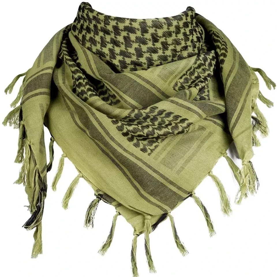 Arab Shemagh Military Army Cotton Tactical Desert Keffiyeh Scarf 42″X42″ 39