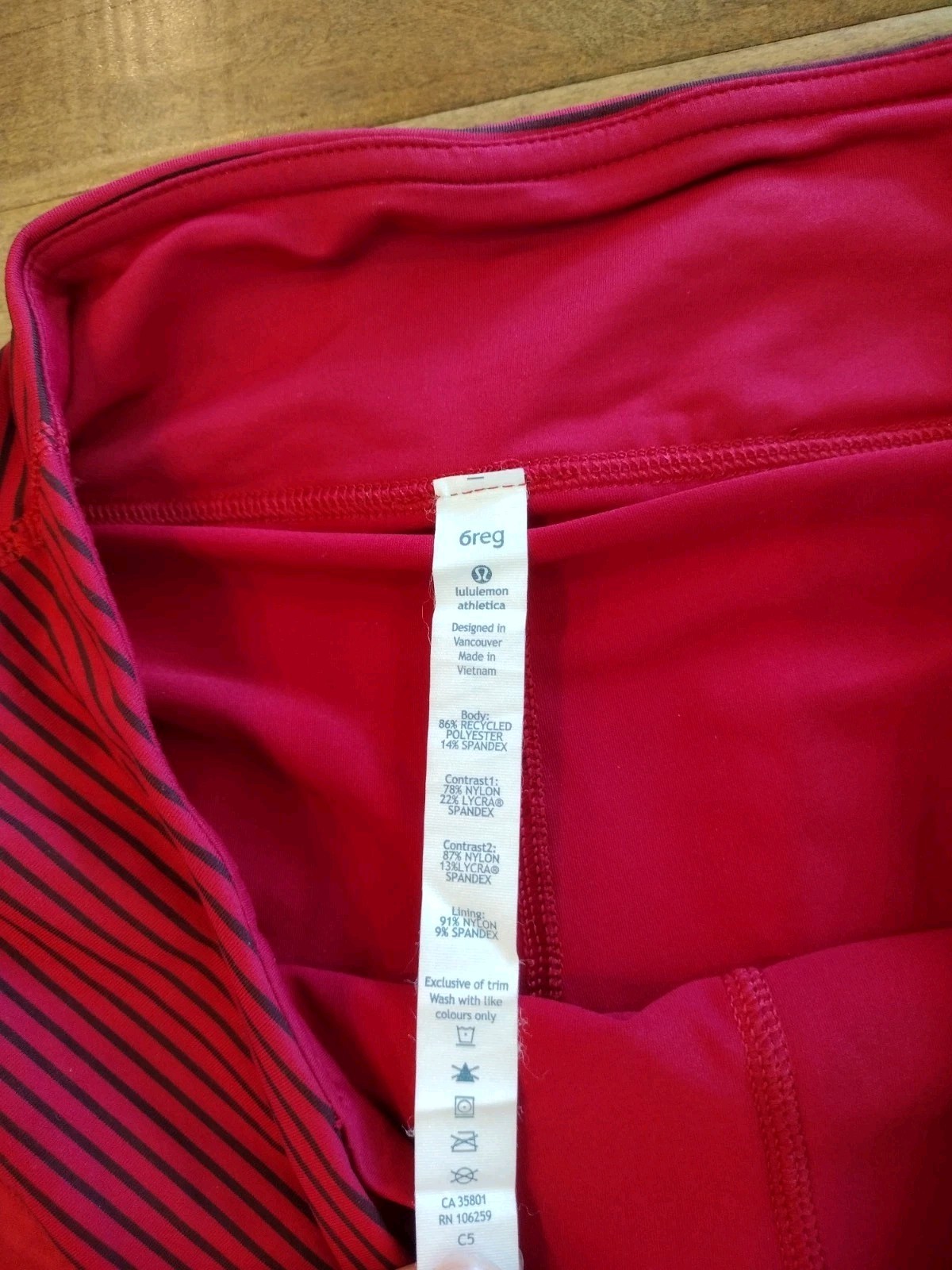 LULULEMON Women’s EUC raspberry Bumble Berry Pace Setter tennis Skirt Skort – 6