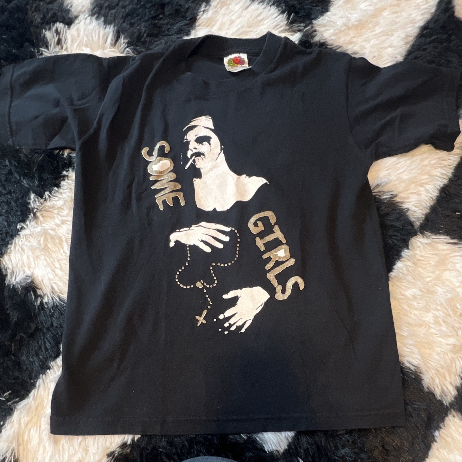 Vintage Some Girls Band Tee Black Fruit Of The Loom Youth Large/Women’s XS