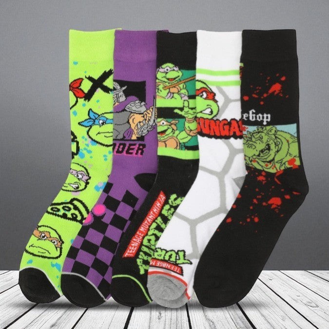 Teenage Mutant Ninja Turtles Men’s Crew Socks 5 Pair