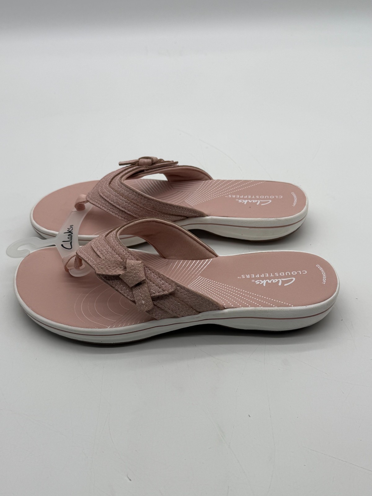 Clarks Breeze Dalia Cloudsteppers Blush Pink Sandal Flip Flop Womens 8 New 26182