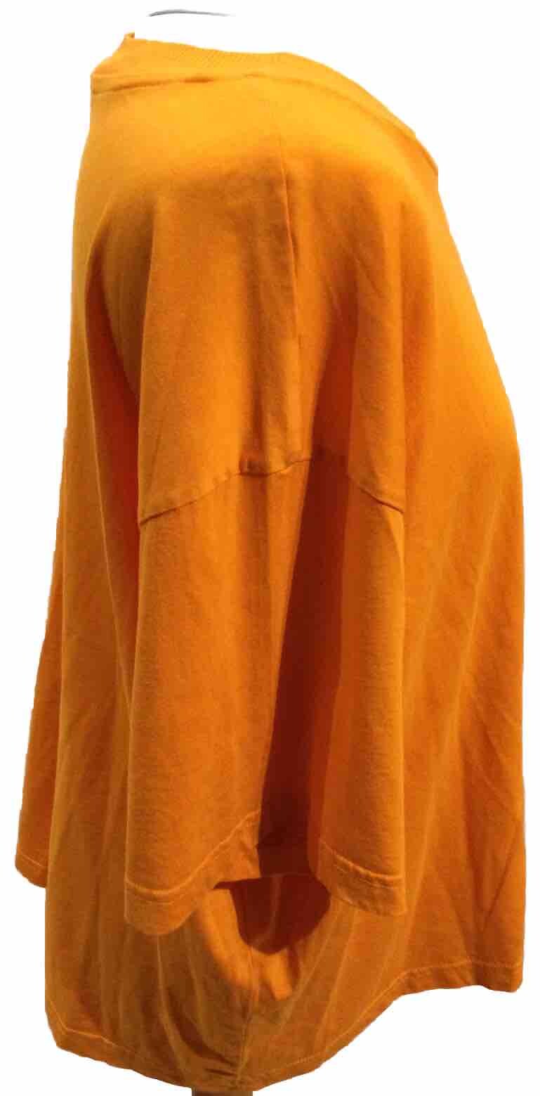 PRIMARK Bright Orange Round Neck Cotton Jumper U.K. 14-16