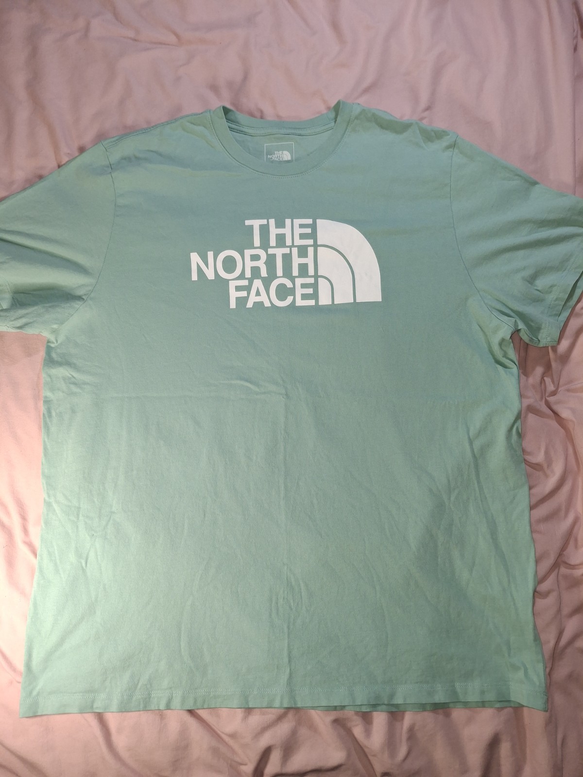 The North Face men’s short-sleeve t-shirt size XXL light green (B0996G)