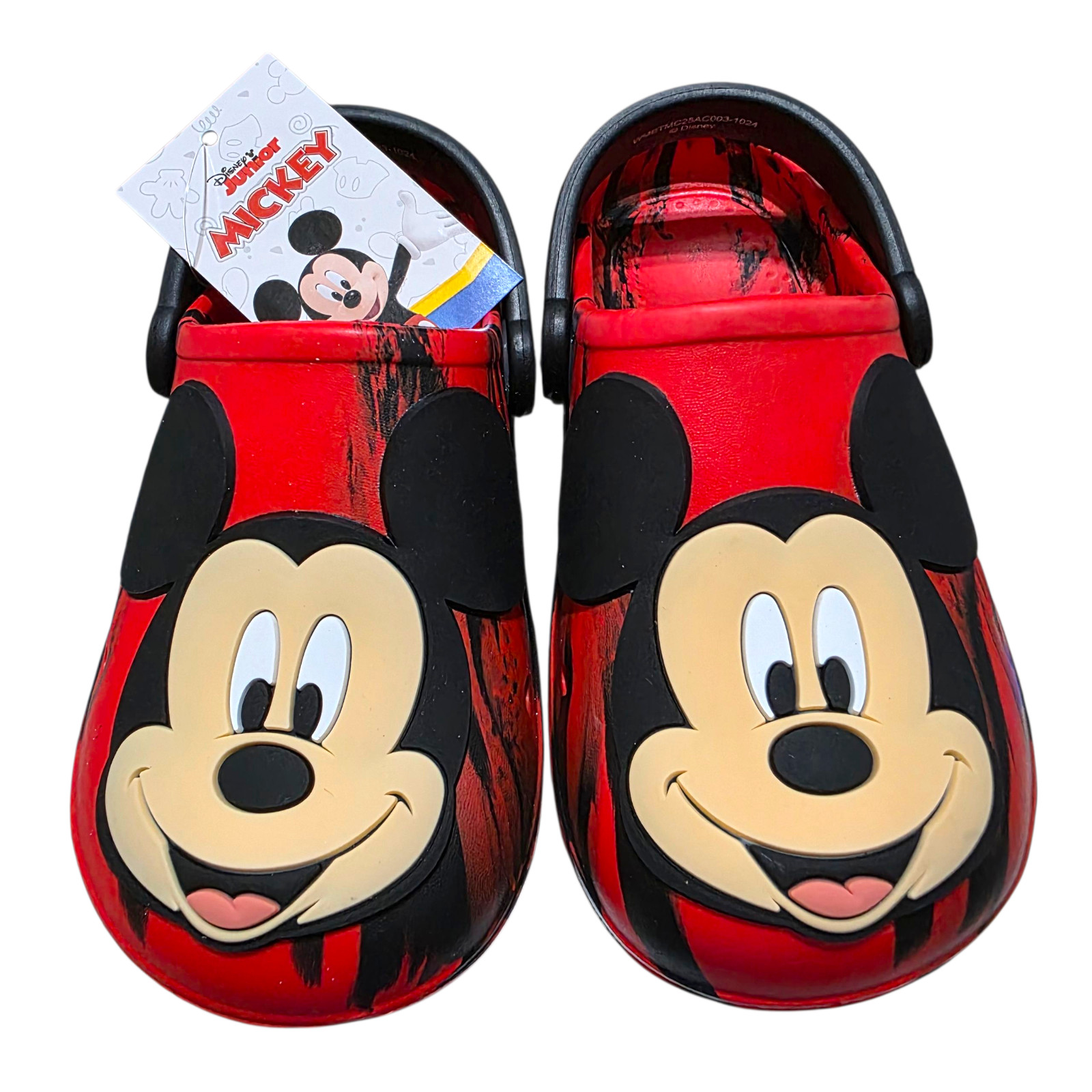 Disney Toddler Clogs Mickey Mouse Red Unisex Sz 7/8,9/10,11/ 12 Back SwivelStrap