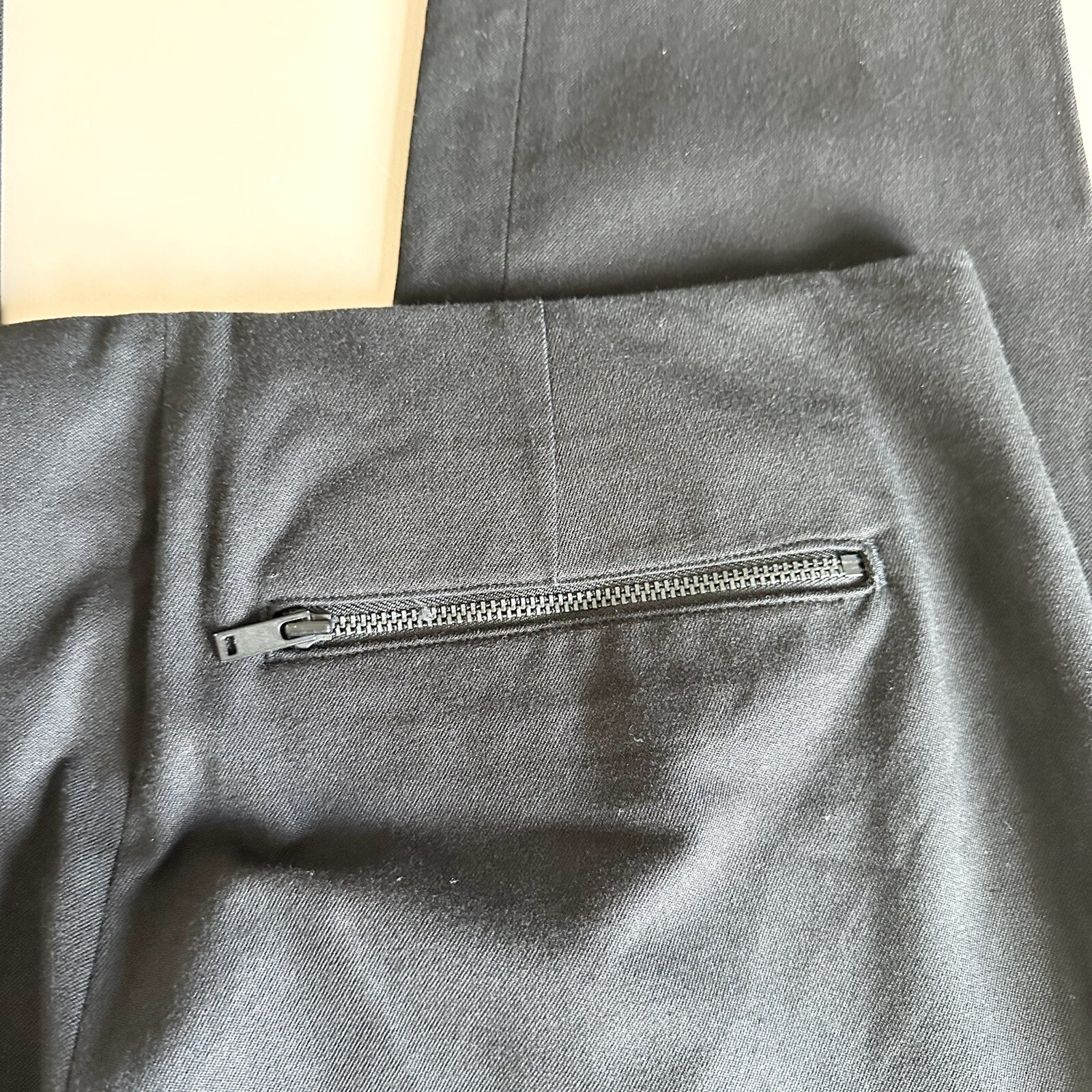 Cos Black Pants Side Zip Stretch Waist Women’s Size 42 (M/12)