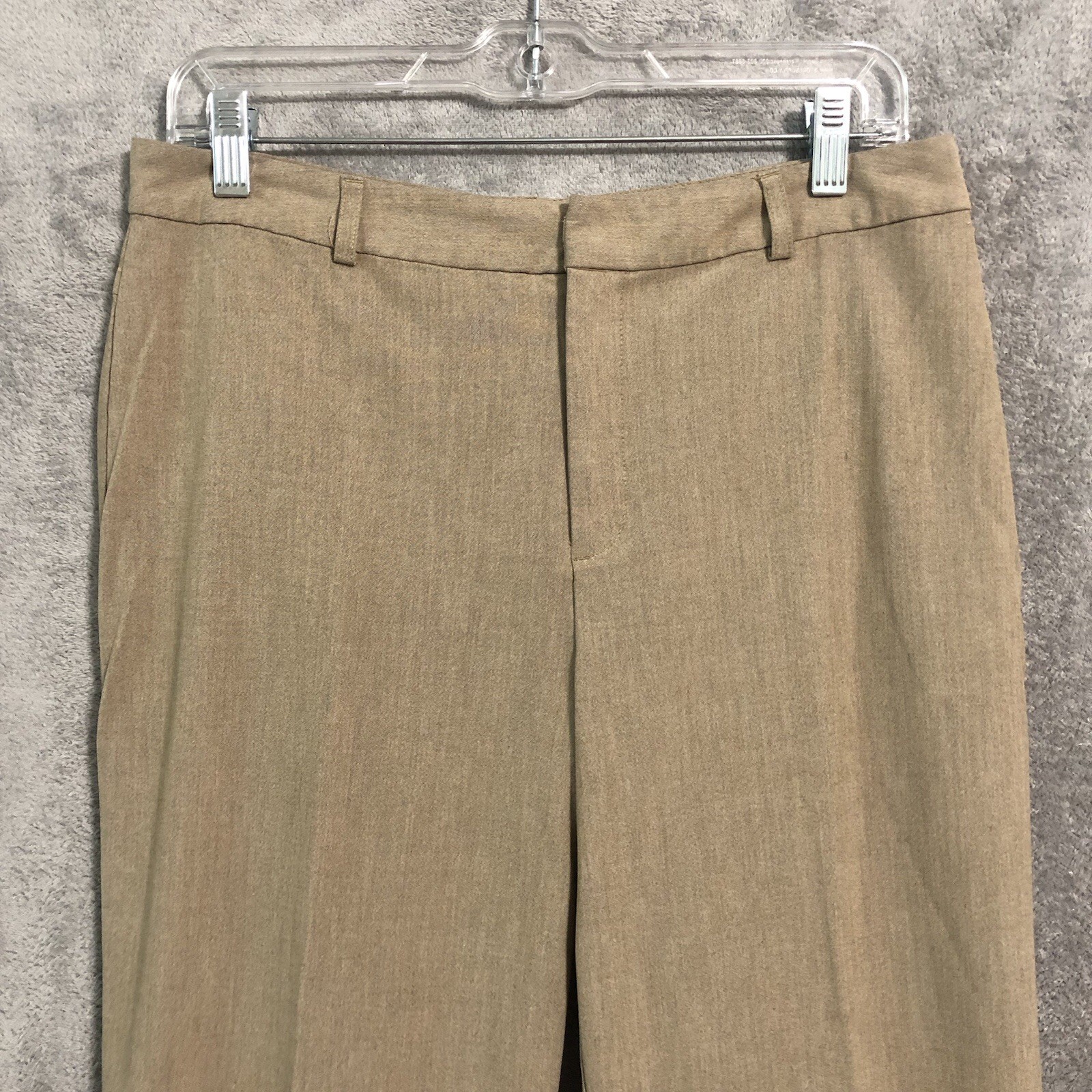 Old Navy Stretch Dress Pants Womens 10R Beige Straight Leg High Rise Waist 30 in