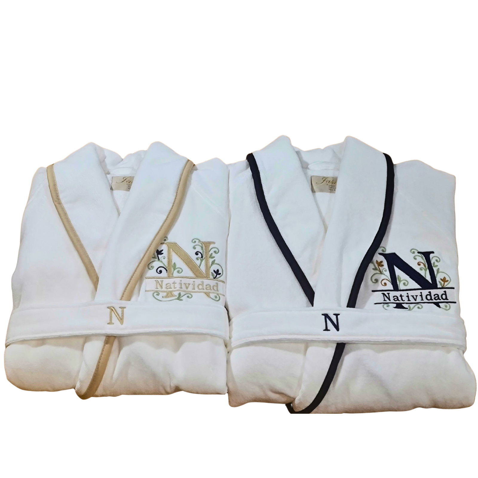 Personalized Couples Bathrobe His and Hers Matching Wedding Gift Turkish Cotton