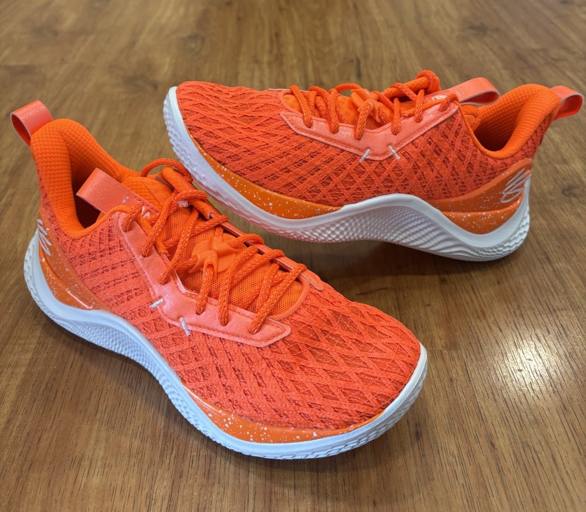 Under Armour Curry Flow 10 Team Orange Bang Bright Sz 10 New 3026624-800 Rare