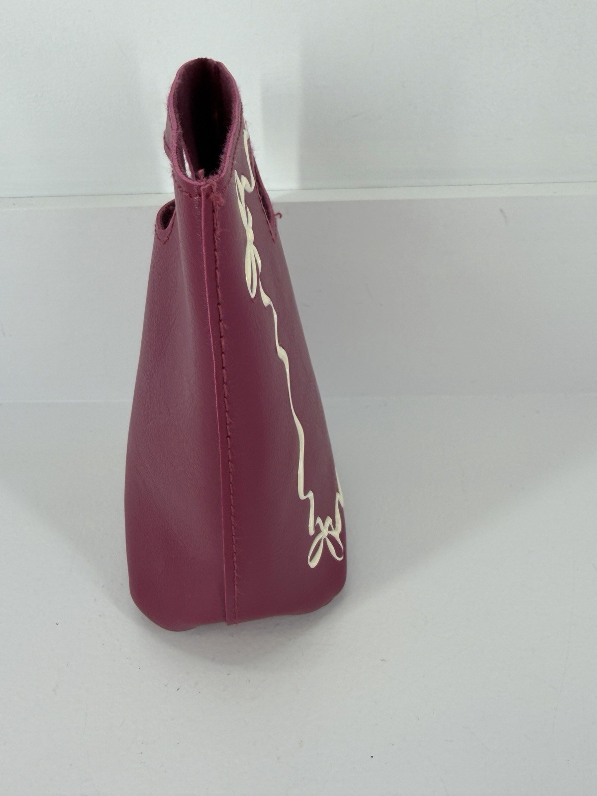 Bath & Body Works Raspberry W/Love Ribbon & Bow Reusable Mini Gift/Tote Bag