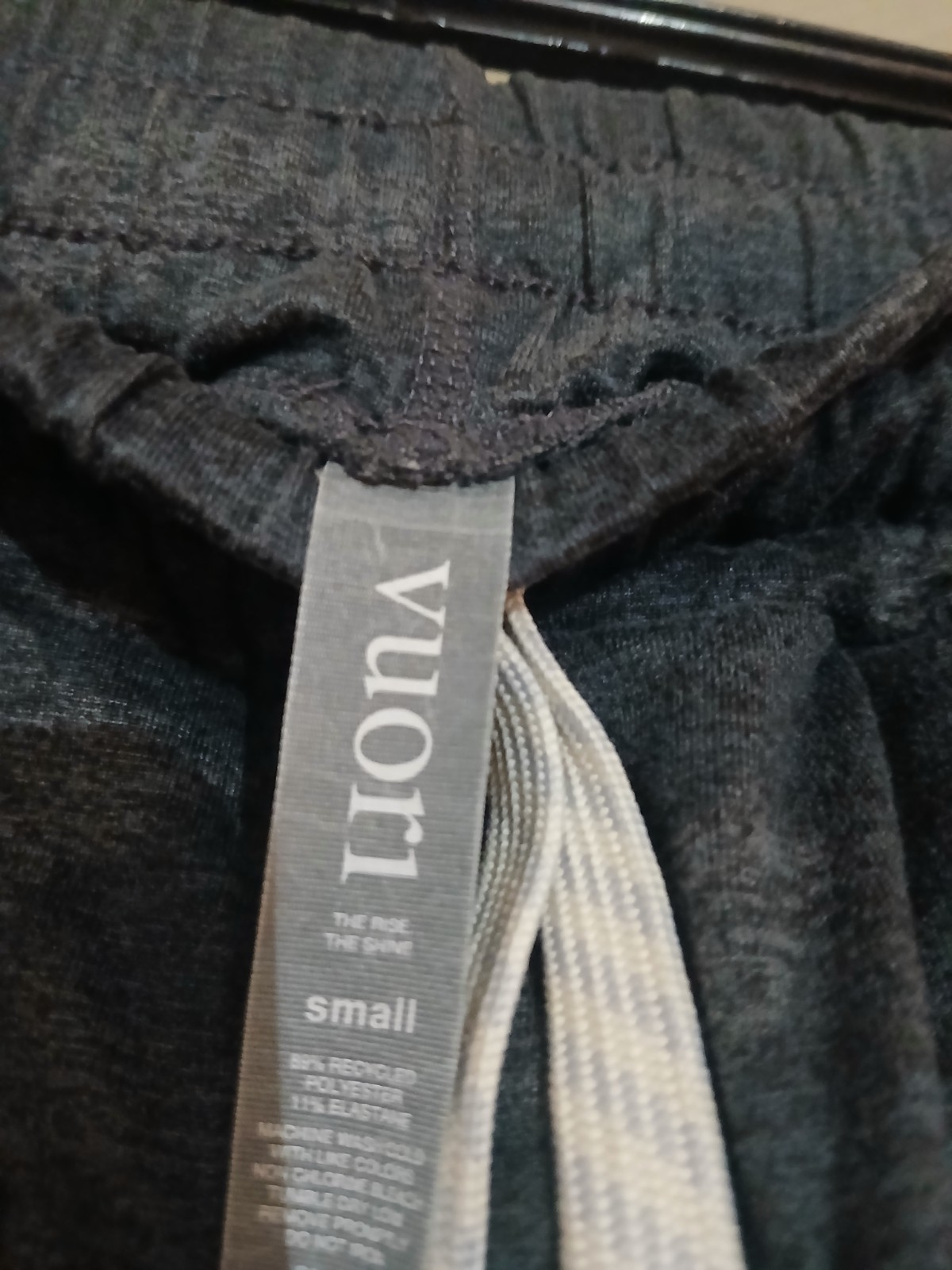 Vuori Women’s Jogger Pants S Gray Camo Knit Stretch Elastic Waist Drawstring