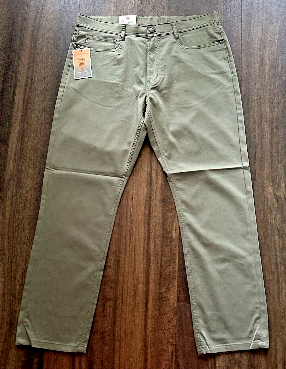 Copper & Oak NWT Men’s 36×30 Flex-Comfort 5-Pocket Pants Soft Olive Green NWT$65