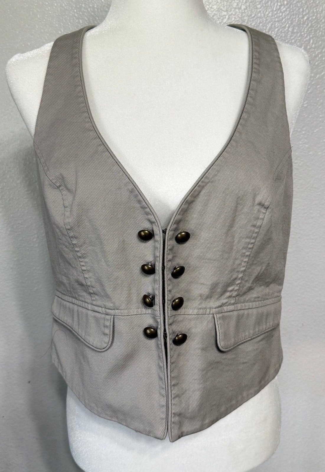 H&M Vest Colonnade Gray br Real pockets size 14