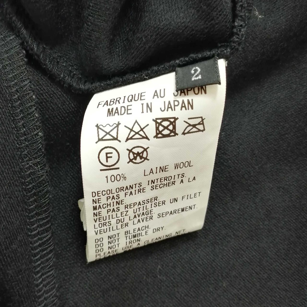 Y’s Wool Dress M Black Unique Asymmetrical Design, Stretch Fabric