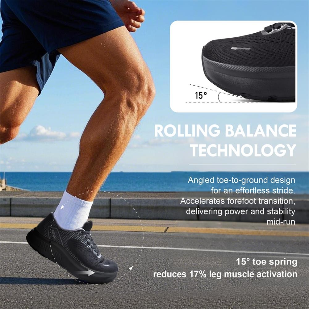 Athletic Wide-Toe Box Shoes Arch Support Mens Wide Width Sneakers for Running