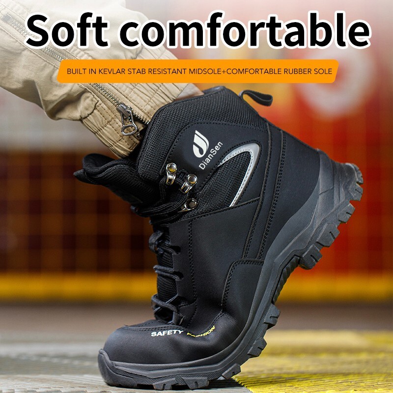 Mens Waterproof Work Boots steel toe sneakers Safety Shoes Indestructible shoes
