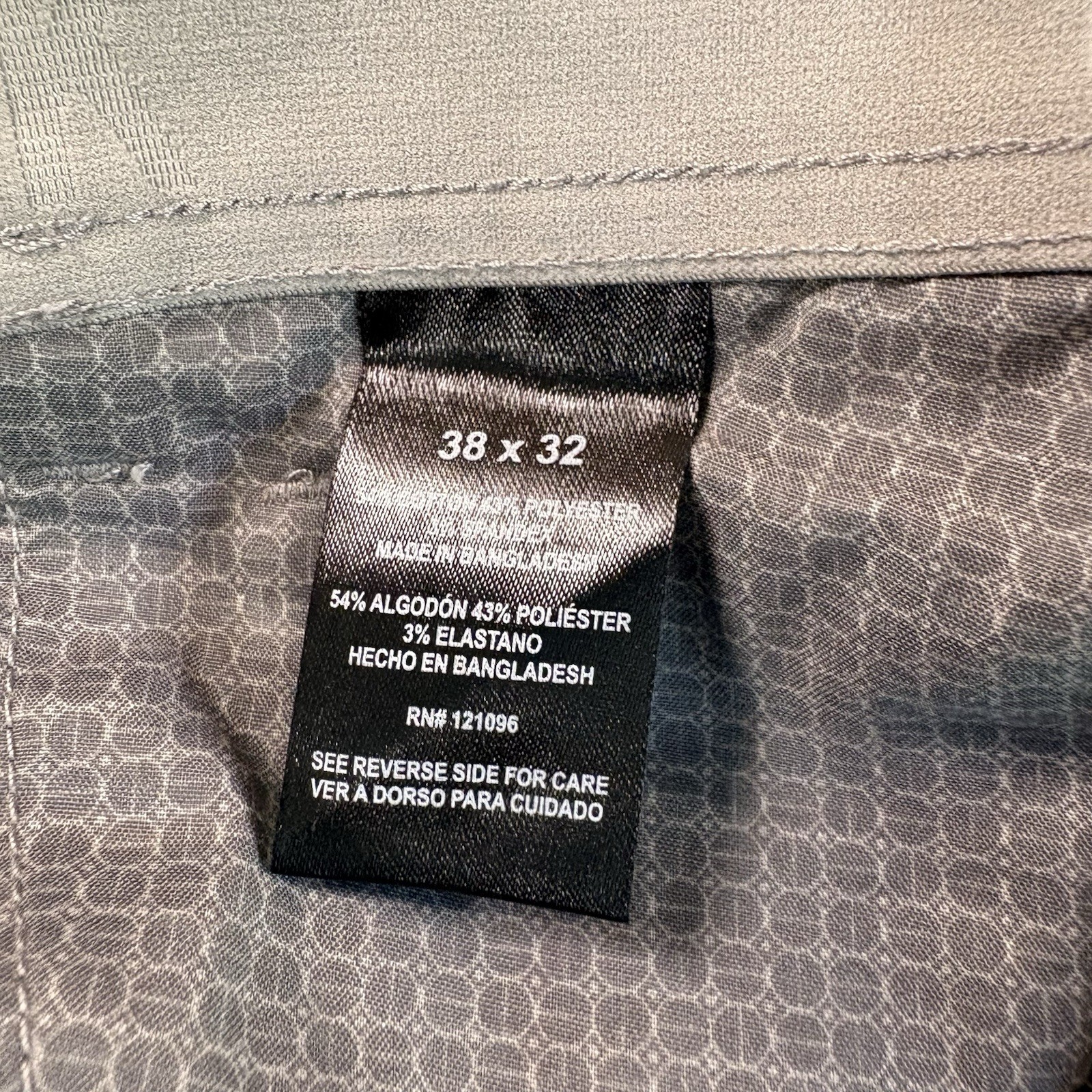 Copper and Oak 5 Pocket Men’s Straight Fit Stretch Fabric Gray Pants 38×32