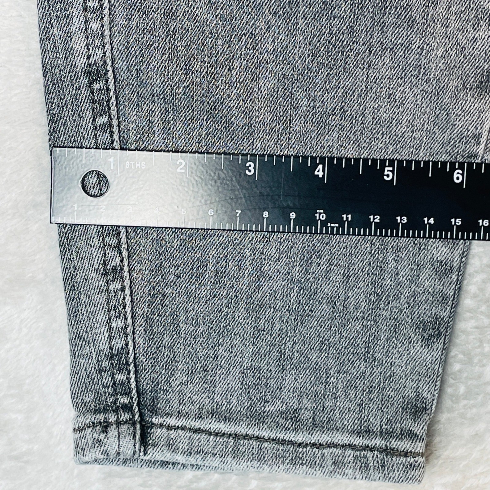 Judy Blue Jeans Womens 27 Grey Skinny Fit High Rise Acid Wash Denim Pants