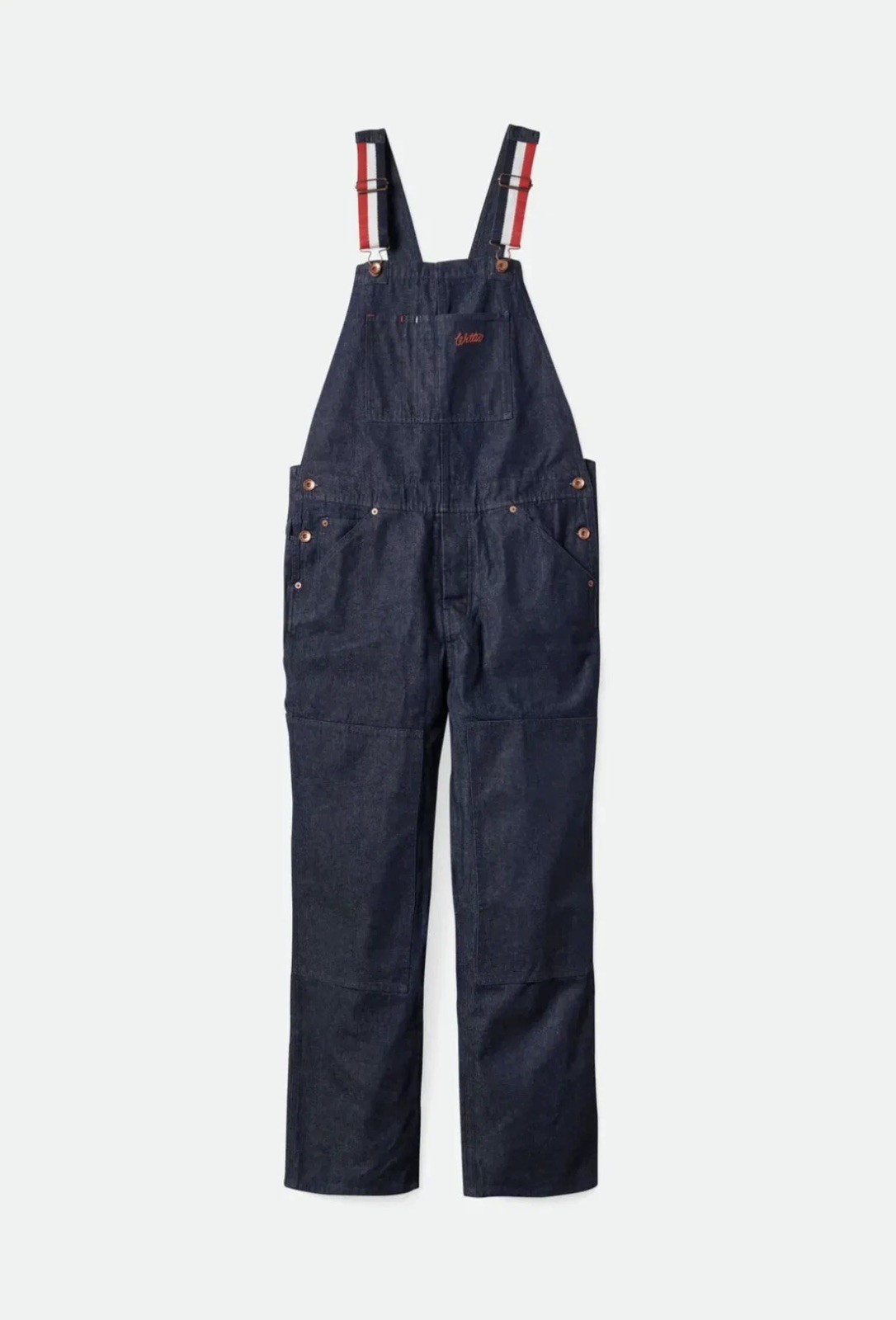 NEW Brixton X Willie Nelson Unisex Denim Indigo Overalls Size M