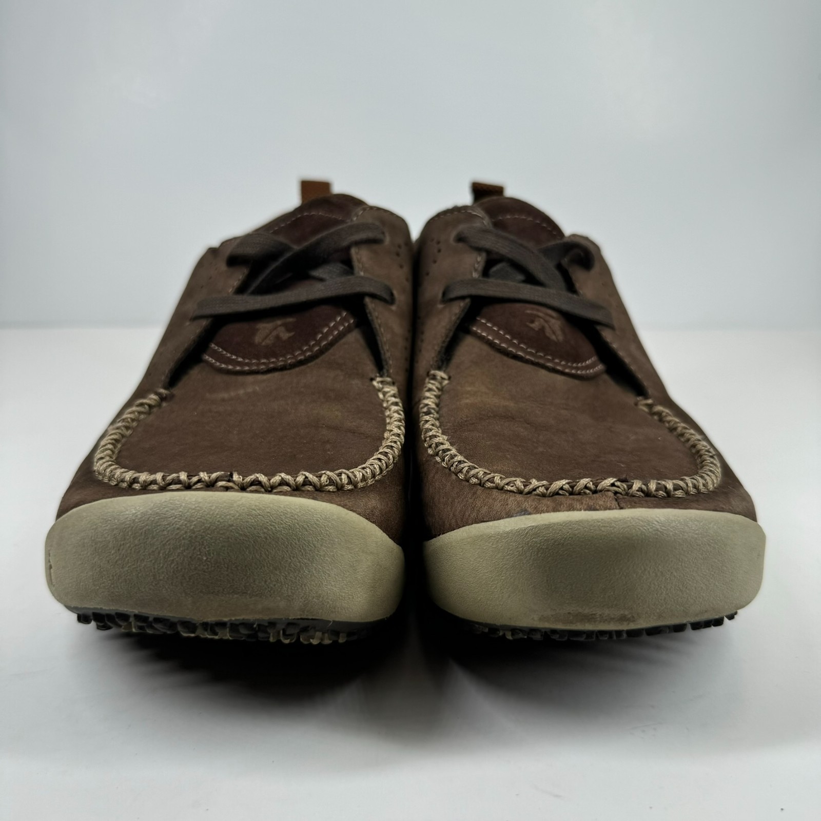 Cushe Baja Chill Men’s US 11 Dark Brown Suede Oxford Loafers Vibram Sole UM00131