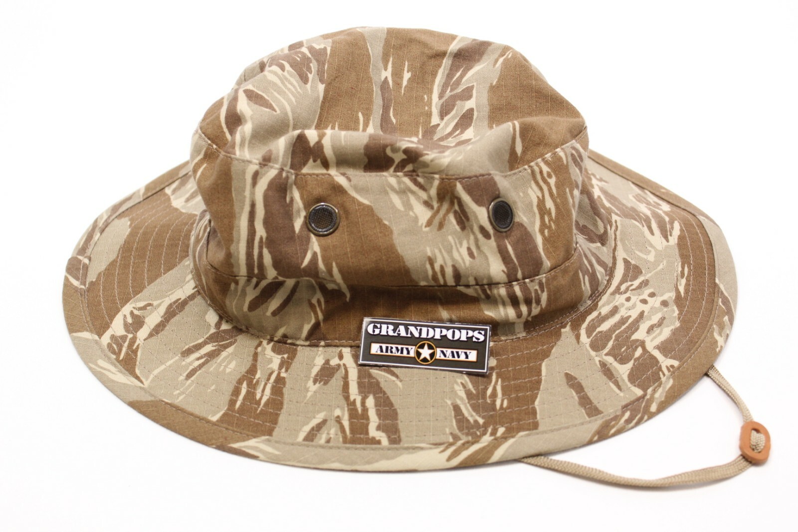 DESERT TIGER STRIPE CAMO JUNGLE HAT RIPSTOP MADE IN USA