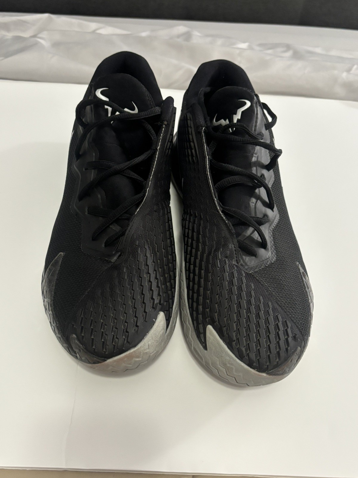 Nike Air Zoom Vapor Cage 4 Rafa Black Silver Tennis Shoes Men’s 11.5 DD1579-001