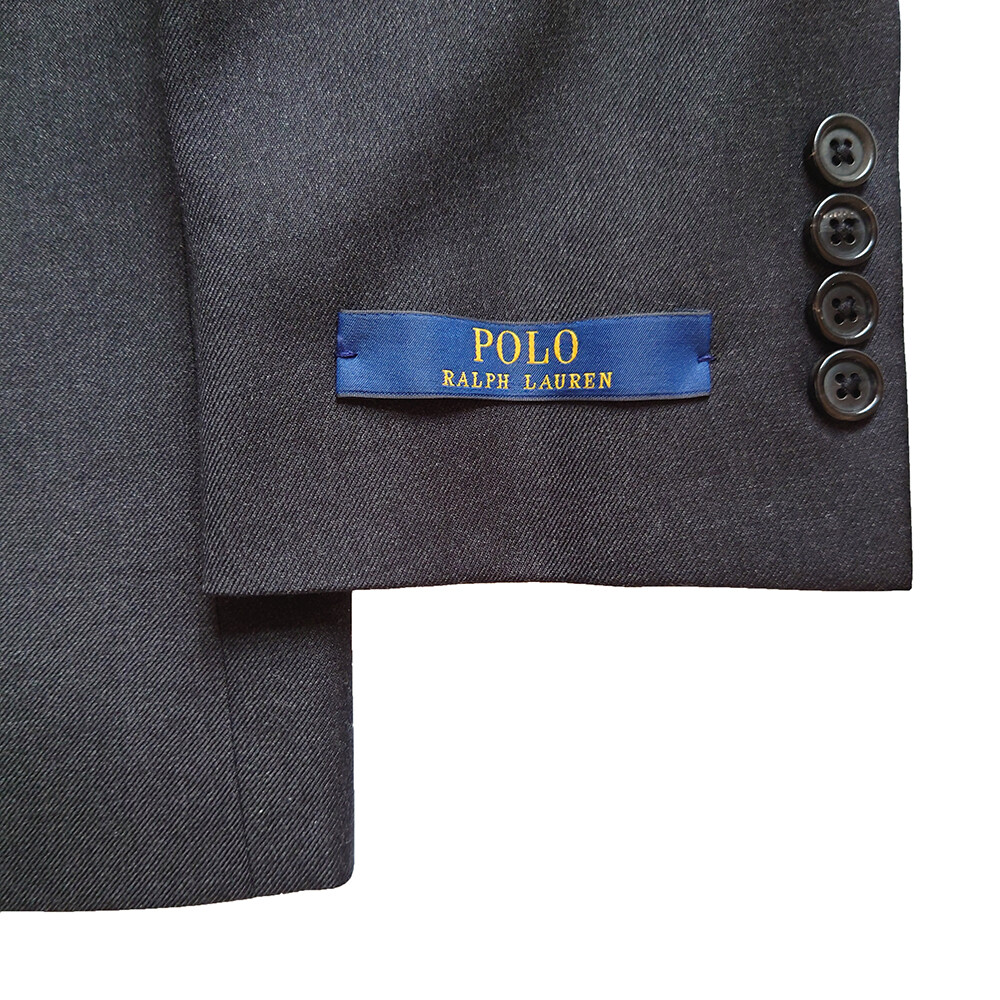 POLO RALPH LAUREN Blazer Jacket Wool Single Breasted Grey Size 48 – RP £695.00