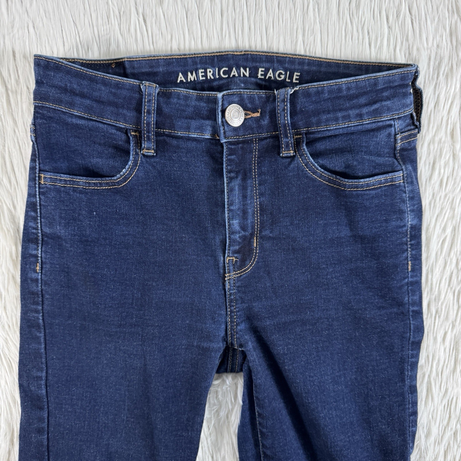 American Eagle Blue Dark Wash Hi-Rise Jegging Denim Jeans Women’s Size 4R